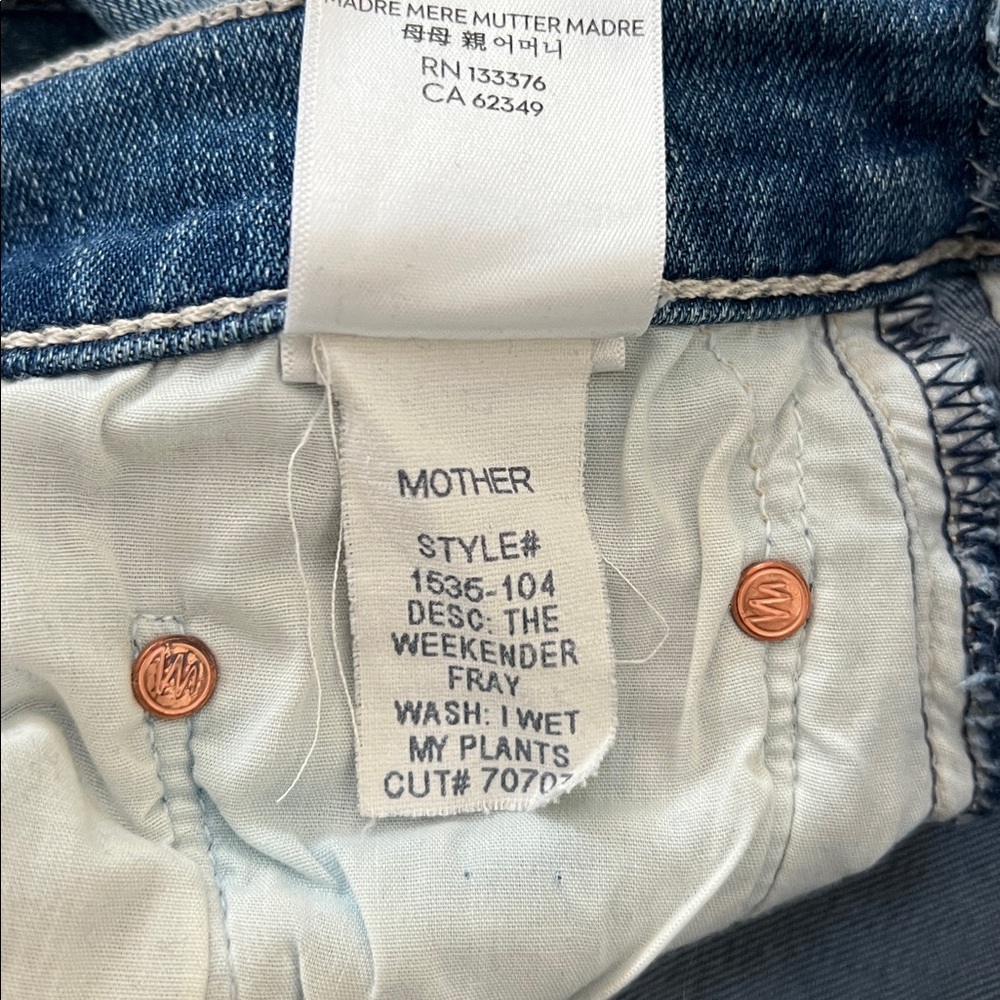 MOTHER Light Blue High-Rise Flare Jeans - Picture 8 of 13